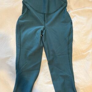 lululemon Teal High-Rise Ribbed Leggings size 4 23” length.